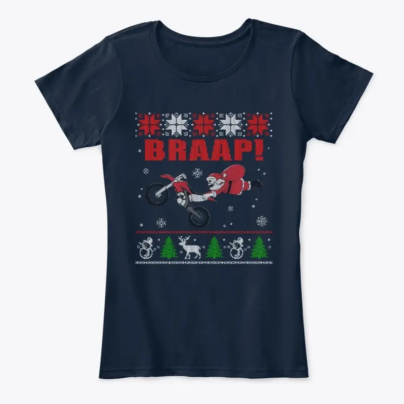 Motocross - BRAAP Ugly Christmas Sweater